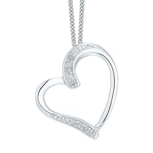 Diamond heart necklace