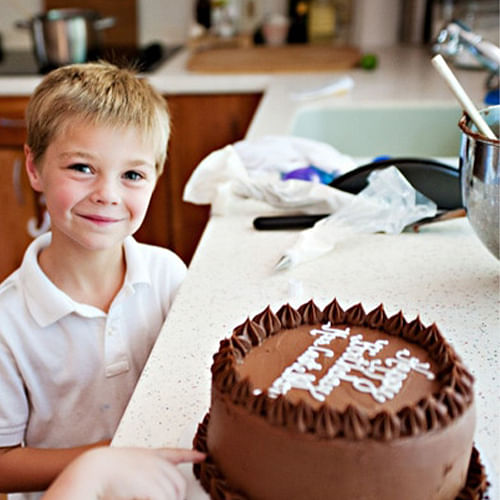 The cake reminds the sense of child