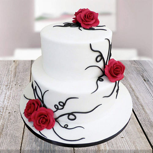 Two-tier Vanilla Cake