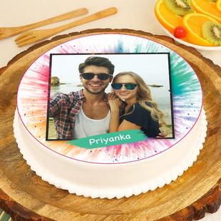 Personalized Holi Cake 