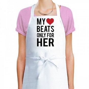 Love Quote Printed Apron for Her