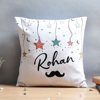 One Personalised Name Cushion for Him