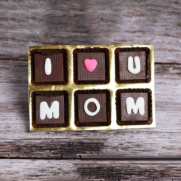 Pack of 6 pcs Homemade Chocolate for Mom