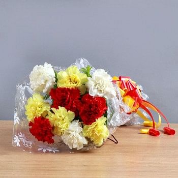 10 Mix Carnations Bunch
