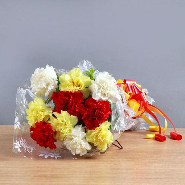 10 Mixed Carnations