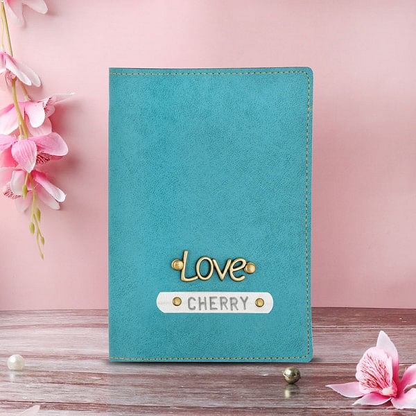 Blue Personalised Passport Cover 