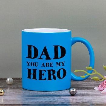 Blue Neon Mug for Dad 