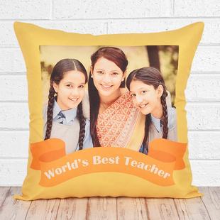 Worlds Best Teacher Personalised Cushion