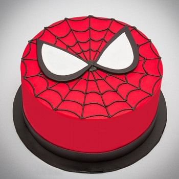 1/2 Kg Chocolate Fondant Spiderman Face Cake