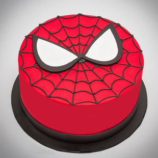 Spiderman Face Cake