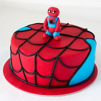 1 Kg Chocolate Fondant Spiderman Cake