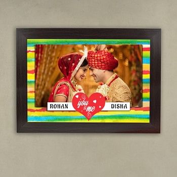 Personalised Photo Frame For Couple Anniversary