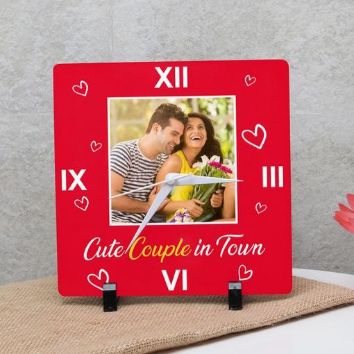 Personalised Cute Couple Clock