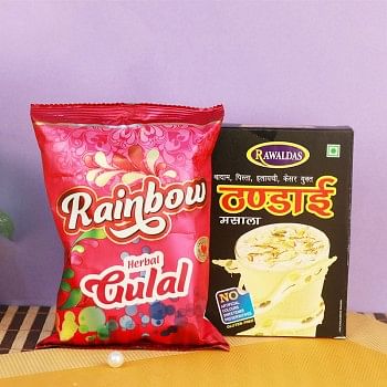 Pack of Thandai and Herbal Gulal for Holi