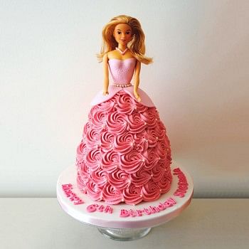 2 Kg Barbie Princess Vanilla Cream Cake