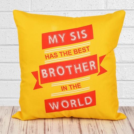 Quirky Quote Cushion for Brother