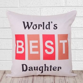 Best Daughter Printed Cushion