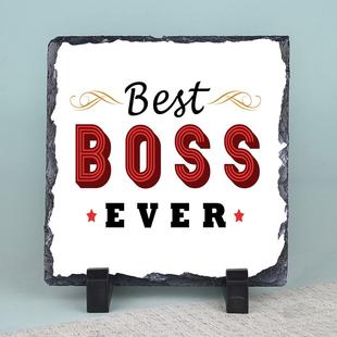 Best Boss Ever Printed Stone