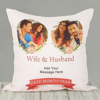 One Personalised Cushion for Anniversary