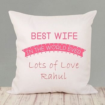 Best Wife Personalised Cushion
