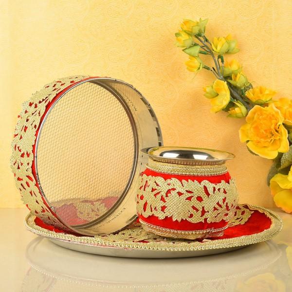 Pooja Thali Set for Karwa Chauth