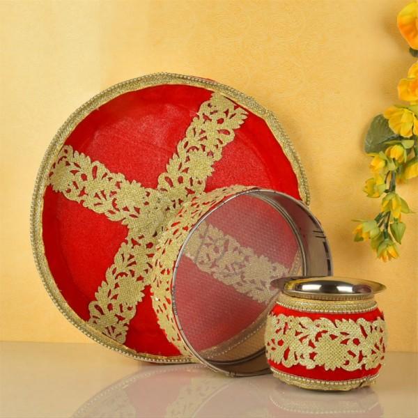 Karwa Chauth Pooja Thali Set