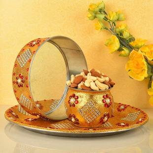 Dry Fruits Karwa Thali