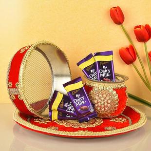 Chocolates Karwa Thali