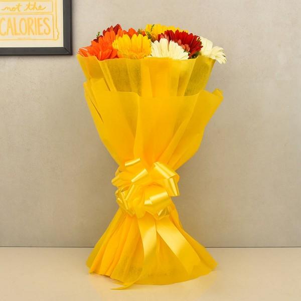 Gerberas in Paper Packing