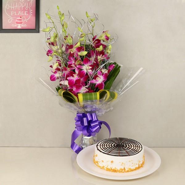 Orchids with Cake