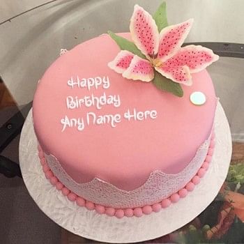One Kg Designer Strawberry Birthday Fondant Cake
