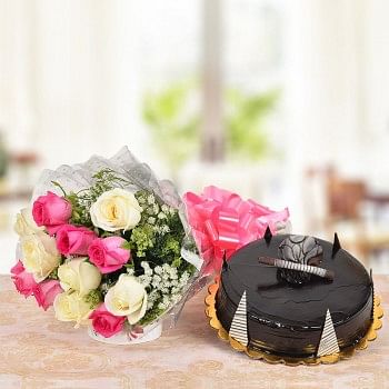 Valentines Day Flowers and Cakes