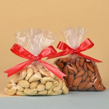 Pack of 100 gm Almonds and 100 gm Cashew Nuts