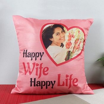 One Personalised Cushion for Wife
