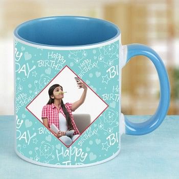 Designer Photo Mug for Girlfriend Birthday