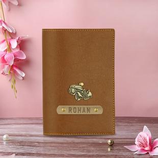 Stylish Personalised Pasport Cover For Men