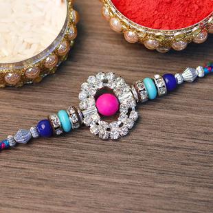 Dazzling American Diamond Rakhi