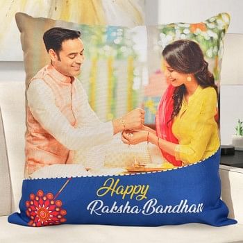 online personalised cushion for rakhi