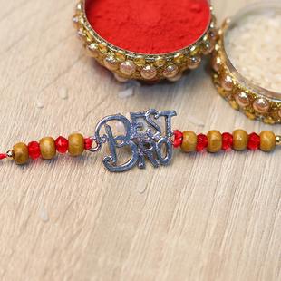 Best Bro Silver Rakhi 