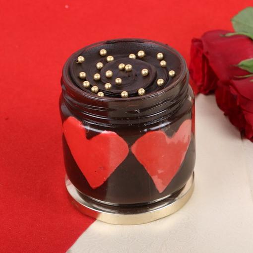 Chocolate and Hearts in Jar
