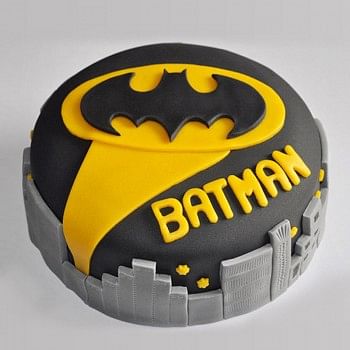 1 Kg Batman Theme Chocolate Fondant Cake