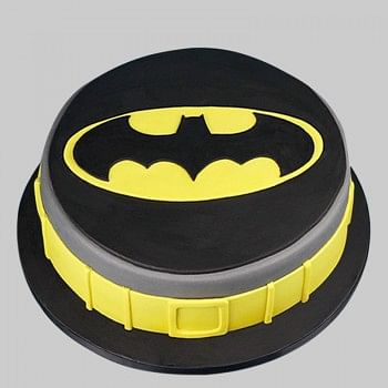 1 Kg Fondant Chocolate Batman Round Cake