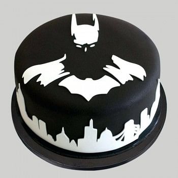 1/2 Kg Chocolate Fondant Batman Cake
