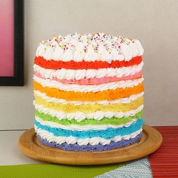  2 kg Rainbow Vanilla Cream Cake 