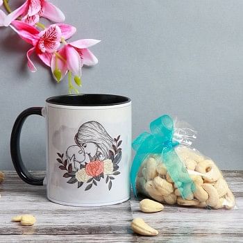 Best Mom Ever Printed Mug with Cashew Pack