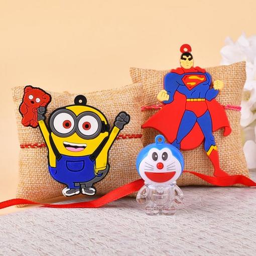 Set of 3 Striking Kids Rakhis