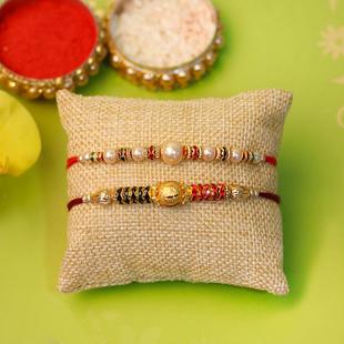 Dazzling Rakhi Set of Two 