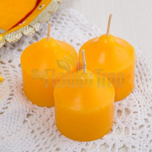 Orange Pillar Candle
