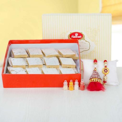 Kaju Katli Rakhi Set