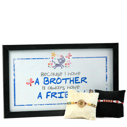Traditional Rakhis n Desk Quotation Hamper